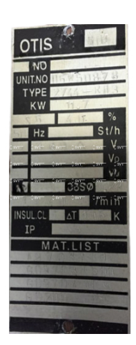 Мотор привода эскалатора OTIS XIZI 2744-RH3 11,7kW