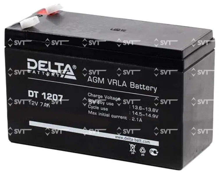 Аккумулятор 12V 7Ah клеммы 6.3mm
