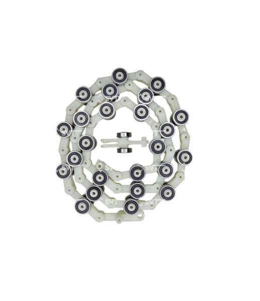 Цепь роликовая огибающего участка балюстрады 24 пары подшипников, Y-тип.